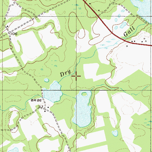 Topographic Map of Badger Pond D-2571 Dam, SC