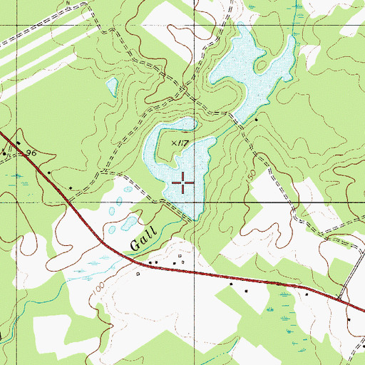 Topographic Map of Haskel Pond Dam D-2570, SC