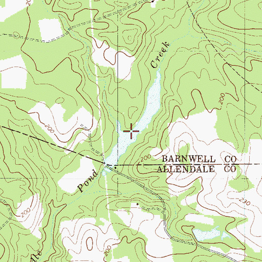 Topographic Map of Jacksons Pond Dam D-2578, SC