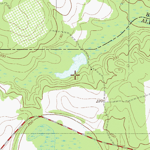 Topographic Map of McMillan Pond Dam D-2579, SC
