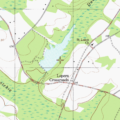 Topographic Map of Oneal Pond Dam D-2568, SC