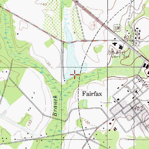 Topographic Map of Sanders Pond Dam D-2567, SC