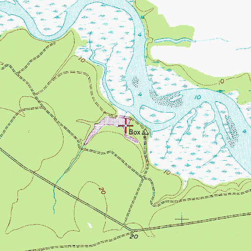 Topographic Map of Union Camp Pond Dam D-2939, SC