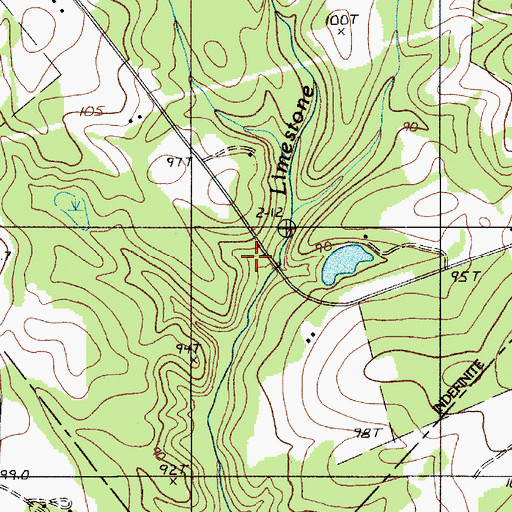 Topographic Map of A S Smoak Pond Dam D-2676, SC