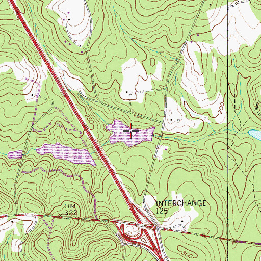 Topographic Map of Boozer Lower Pond, SC