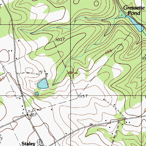 Topographic Map of Brakefield Pond, SC