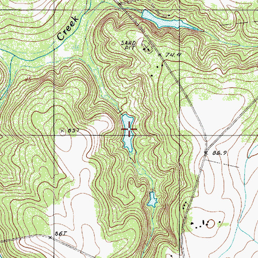 Topographic Map of Buycls Swamp Pond, SC
