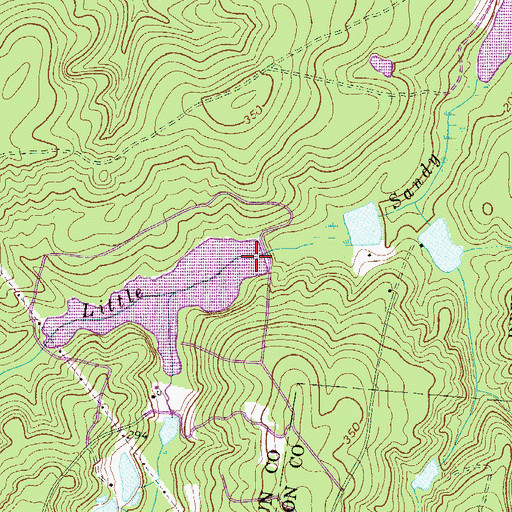 Topographic Map of Calmont Pond Dam D-2672, SC