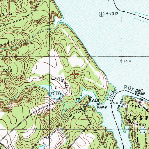 Topographic Map of Camp Daniels Pond Dam D-2689, SC