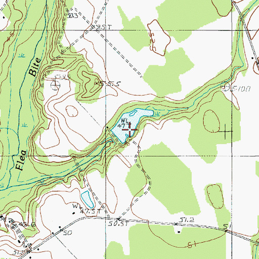 Topographic Map of Harmond Pond Dam D-2664, SC
