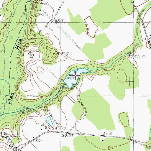 Topographic Map of Harmond Pond, SC