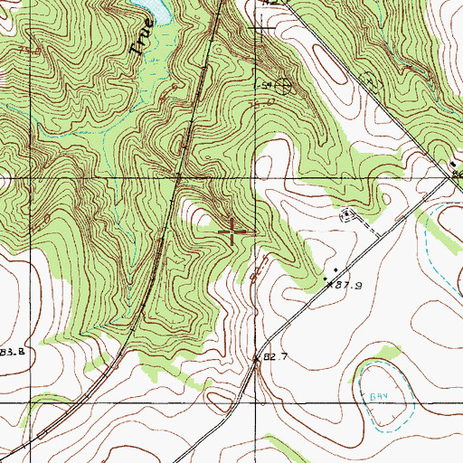 Topographic Map of J L Wannamaker Cabin Pond, SC