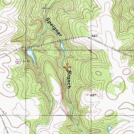 Topographic Map of J L Wannamaker Pond, SC