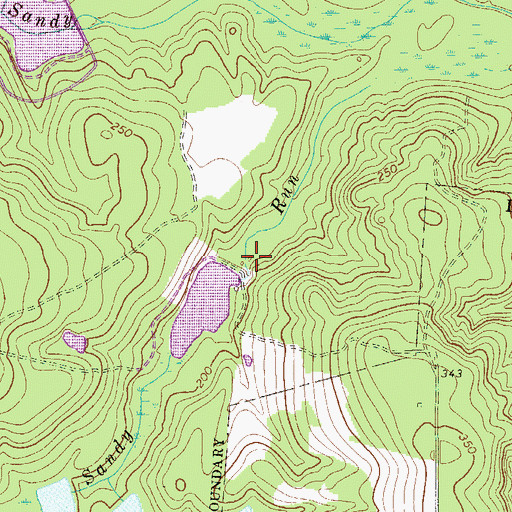 Topographic Map of Lackland Pond Dam D-2670, SC
