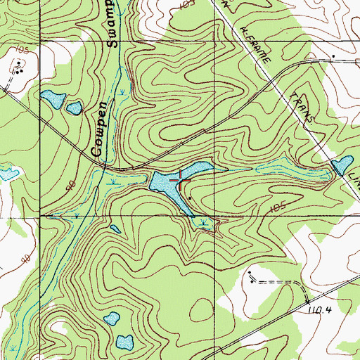 Topographic Map of Morefield Pond, SC