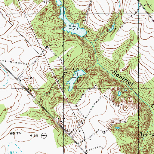 Topographic Map of Reid House Pond, SC