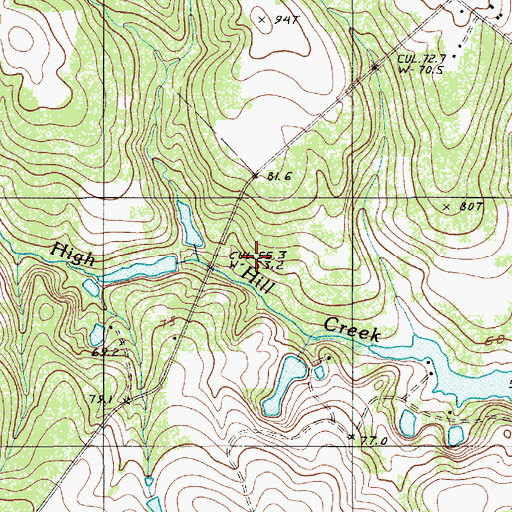 Topographic Map of Smith Pond, SC