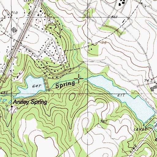 Topographic Map of Smoke Pond Dam D-2929, SC