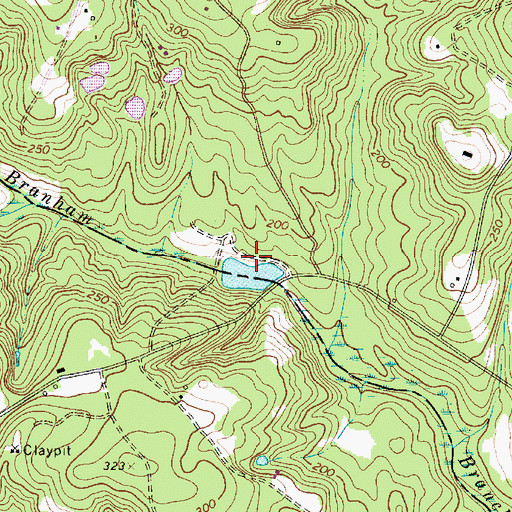 Topographic Map of Struckman Pond Dam D-2926, SC