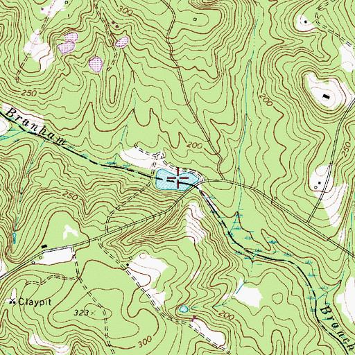 Topographic Map of Struckman Pond, SC
