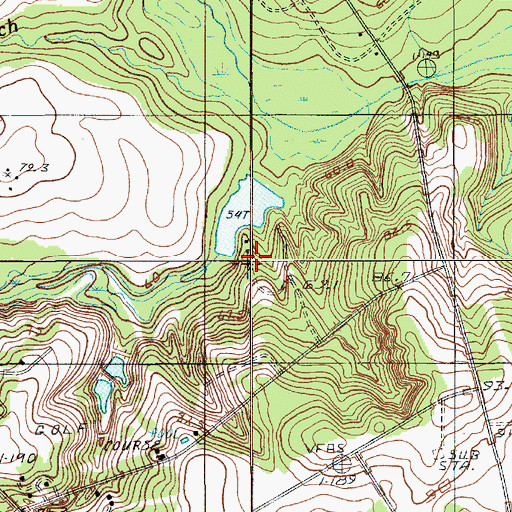 Topographic Map of Sykes Pond Dam D-2636, SC