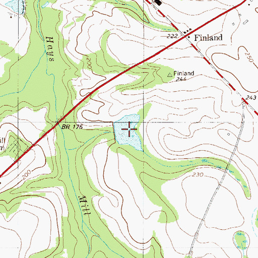 Topographic Map of Edisto Pond, SC