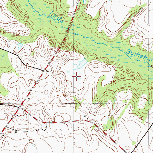 Topographic Map of Eubanks Pond Dam D-2820, SC