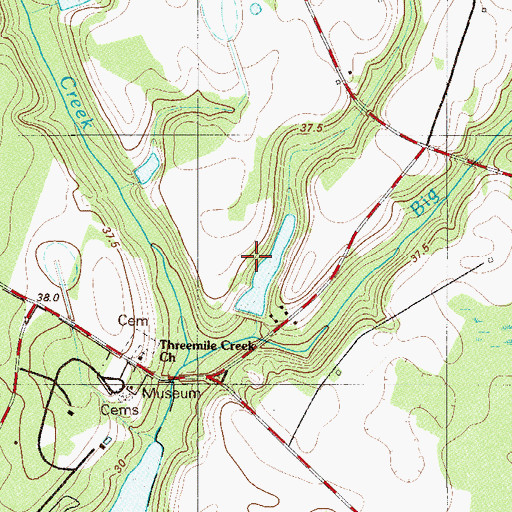 Topographic Map of Lake Hi-Ki Pen Dam D-2817, SC