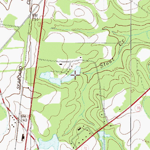 Topographic Map of McCains Pond Dam D-2813, SC