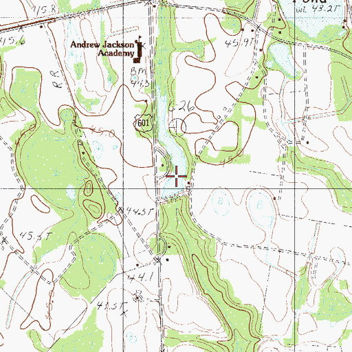 Topographic Map of Priesters Pond Dam D-2821, SC