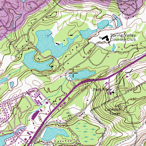 Topographic Map of Entrance Lake Dam, SC