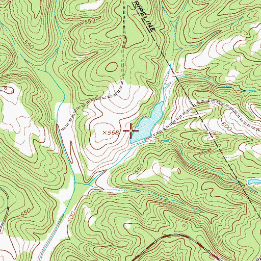 Topographic Map of B B Dunn Pond Dam D-3027, SC