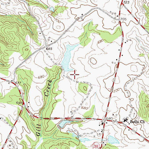 Topographic Map of W T Wilson Pond Dam D-3032, SC