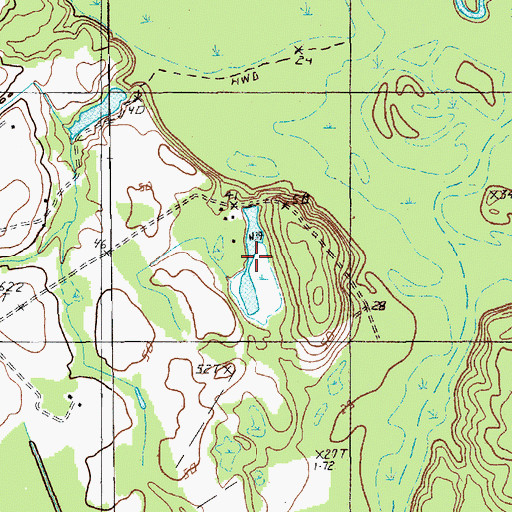 Topographic Map of Parsons Pond, SC