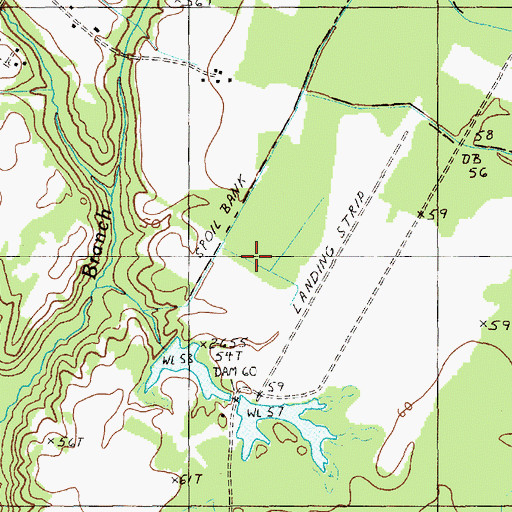 Topographic Map of Billy Cox Lower Pond Dam D-3089, SC
