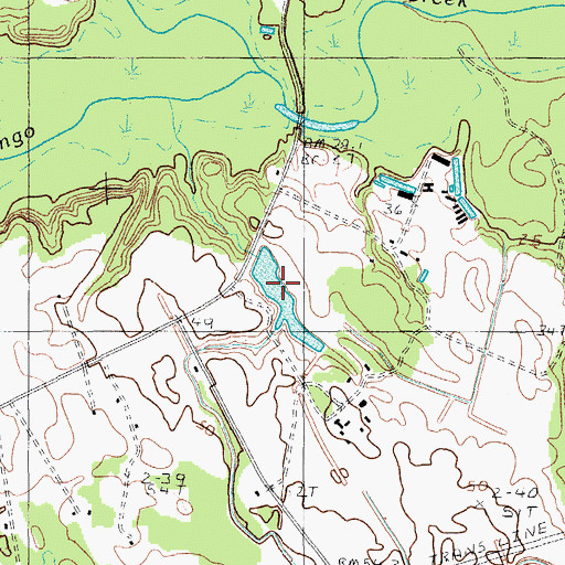 Topographic Map of Lakewood Pond Dam D-3097, SC