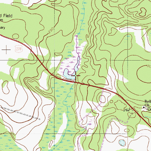 Topographic Map of Andersons Pond D-3059 Dam, SC