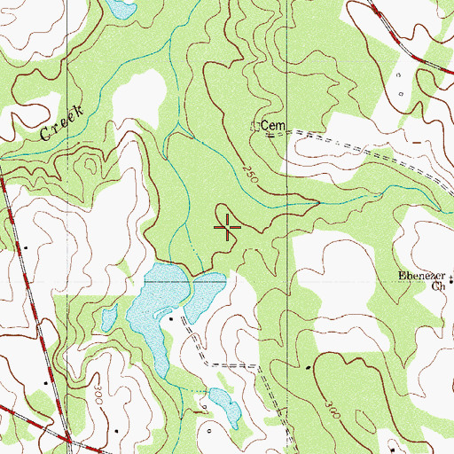 Topographic Map of Bolens Pond D-3055 Dam, SC