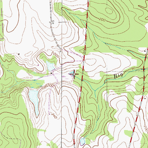 Topographic Map of Handberry Pond Dam D-3066, SC