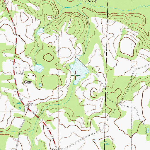 Topographic Map of Hartzogs Pond Dam D-3056, SC