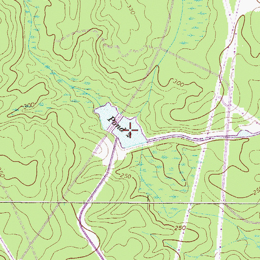 Topographic Map of Savannah River Plant Pond Number Two D-3074 Dam, SC