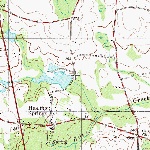 Topographic Map of Stills Pond D-3057 Dam, SC