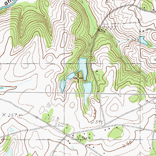 Topographic Map of South Carolina Noname 04031 D-3114 Dam, SC
