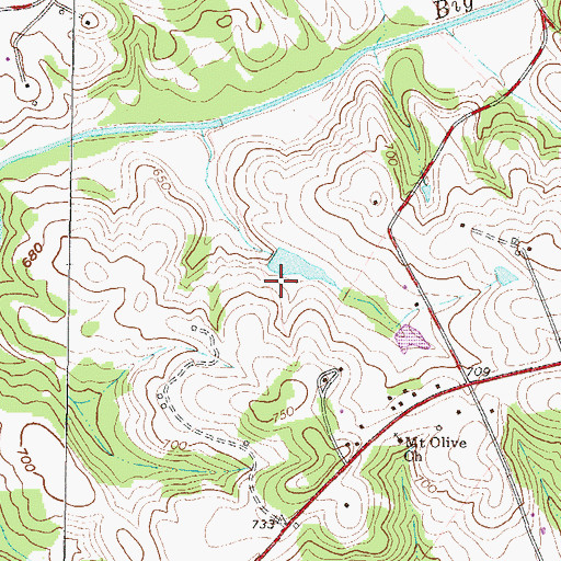 Topographic Map of Chamblee Pond Dam D-3111, SC