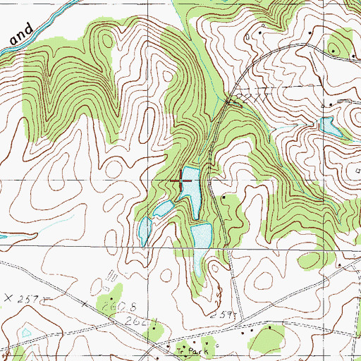 Topographic Map of Clemson University Pond Dam D-3113, SC