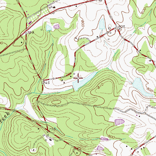Topographic Map of Clinkscales Pond Dam D-3134, SC