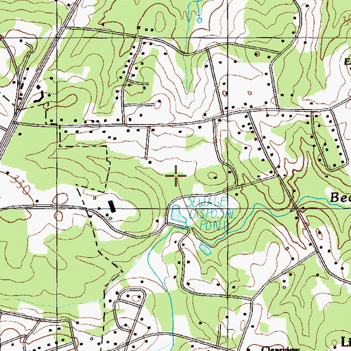 Topographic Map of G Hughston Pond Dam, SC