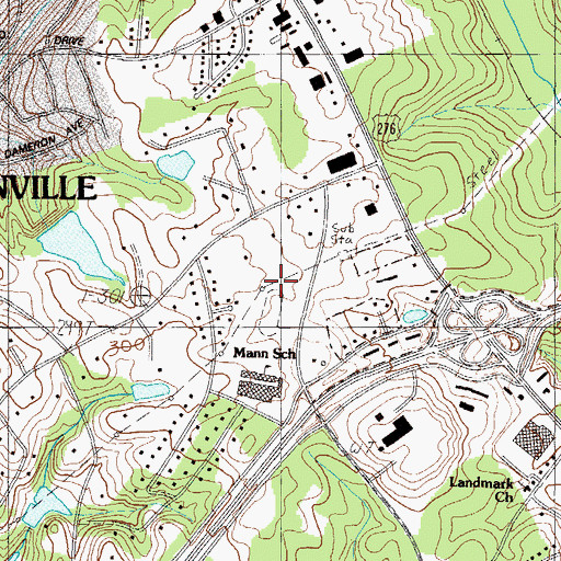 Topographic Map of Collins Pond Dam D-2874, SC