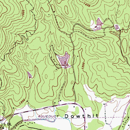 Topographic Map of Lawton Lake Dam D-2825, SC
