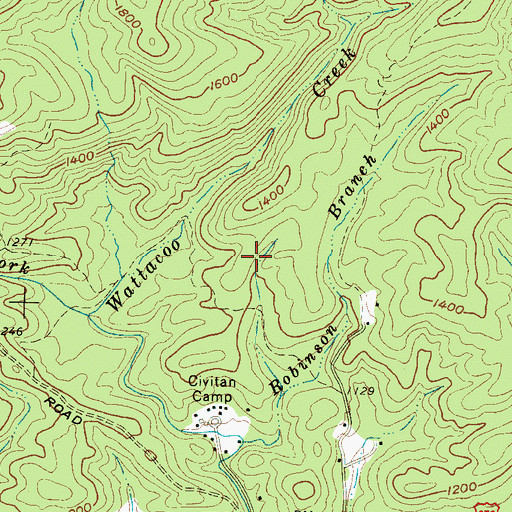 Topographic Map of Holiday Lake Dam D-2207, SC